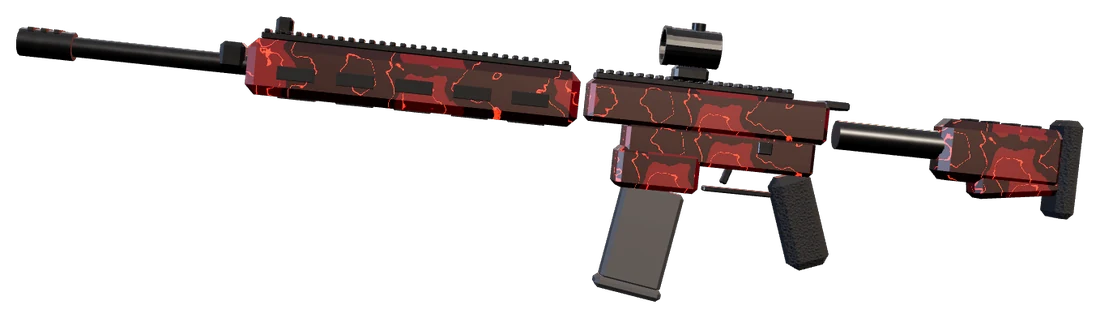 Fusil Faucon avec le camouflage Zone Rouge